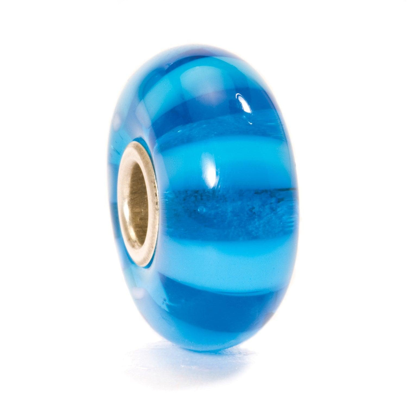 Türkiz Csíkos Bead - Trollbeads Ékszerek Magyarország
