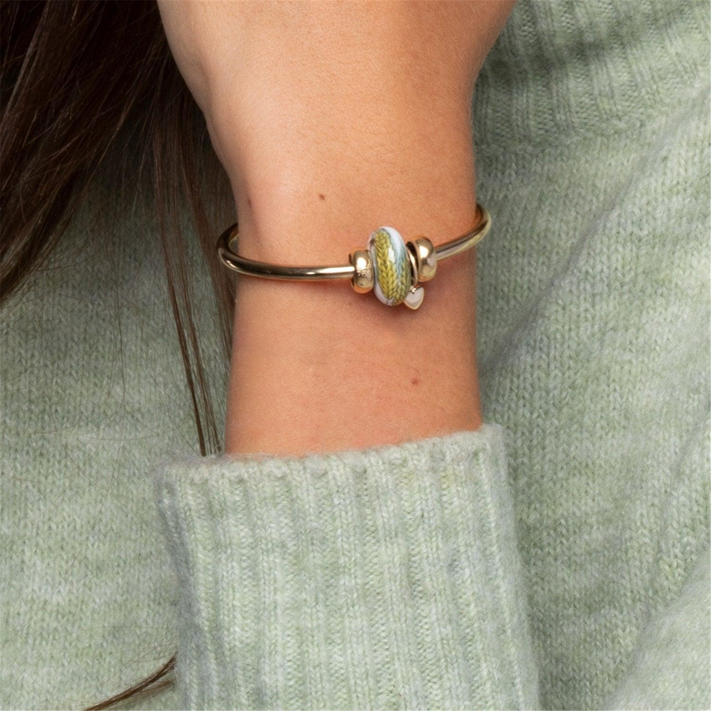 Mini Szív Arany Bead - Trollbeads Ékszerek Magyarország