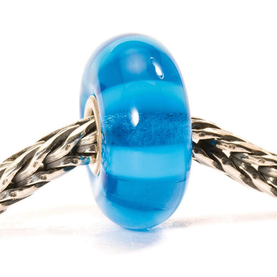 Türkiz Csíkos Bead - Trollbeads Ékszerek Magyarország