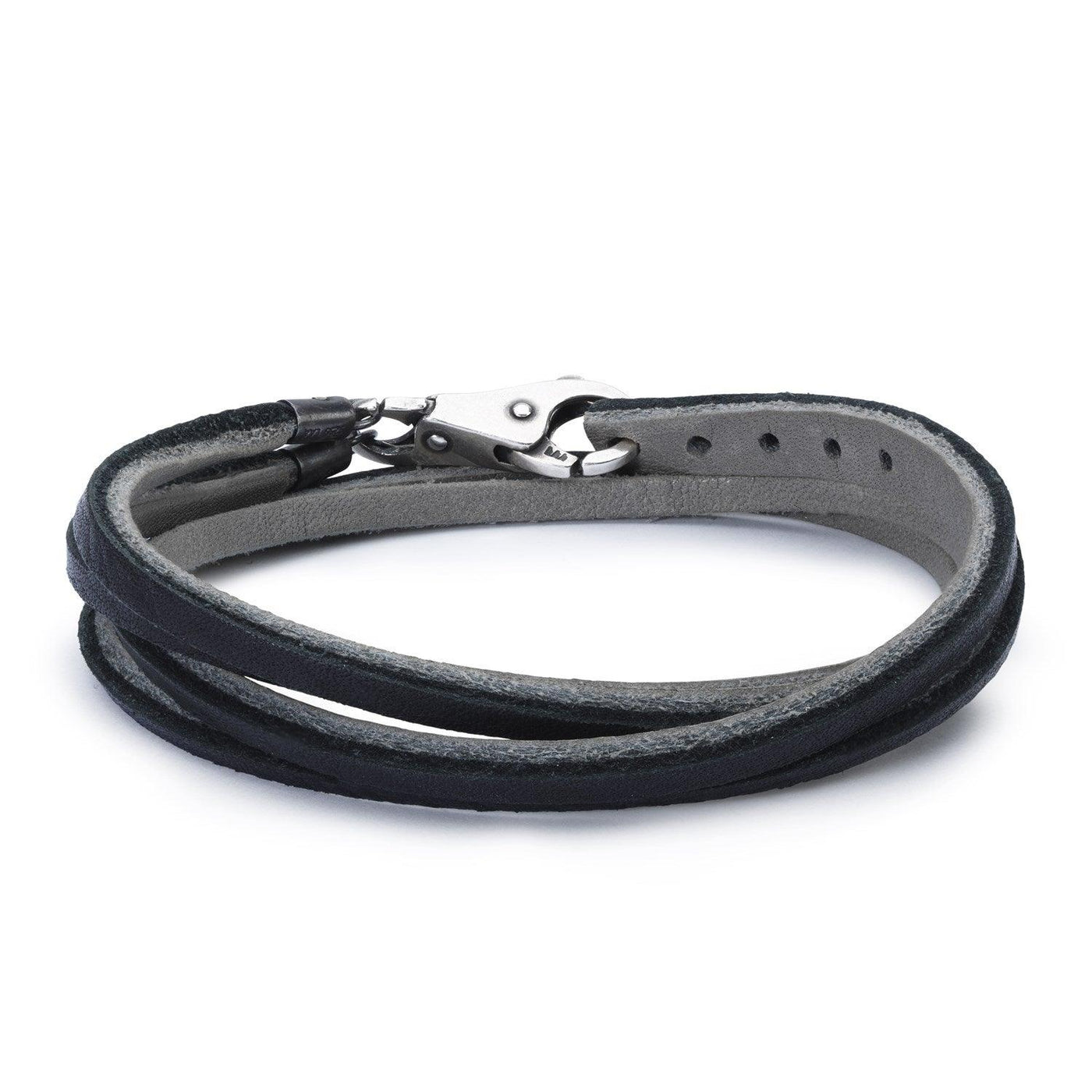 Bőr Karkötő, Fekete/Szürke - Trollbeads Ékszerek Magyarország
