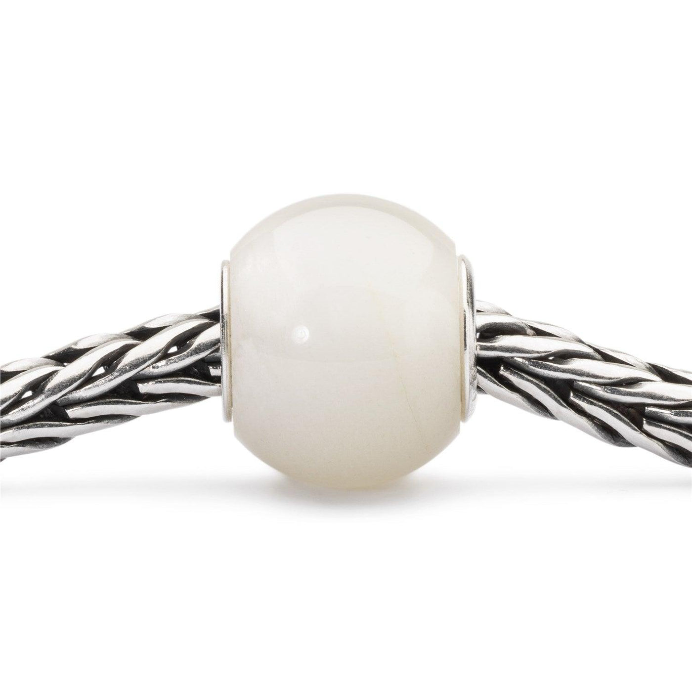 Kerek Fehér Holdkő Bead - Trollbeads Ékszerek Magyarország