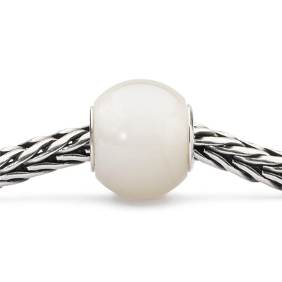 Kerek Fehér Holdkő Bead - Trollbeads Ékszerek Magyarország